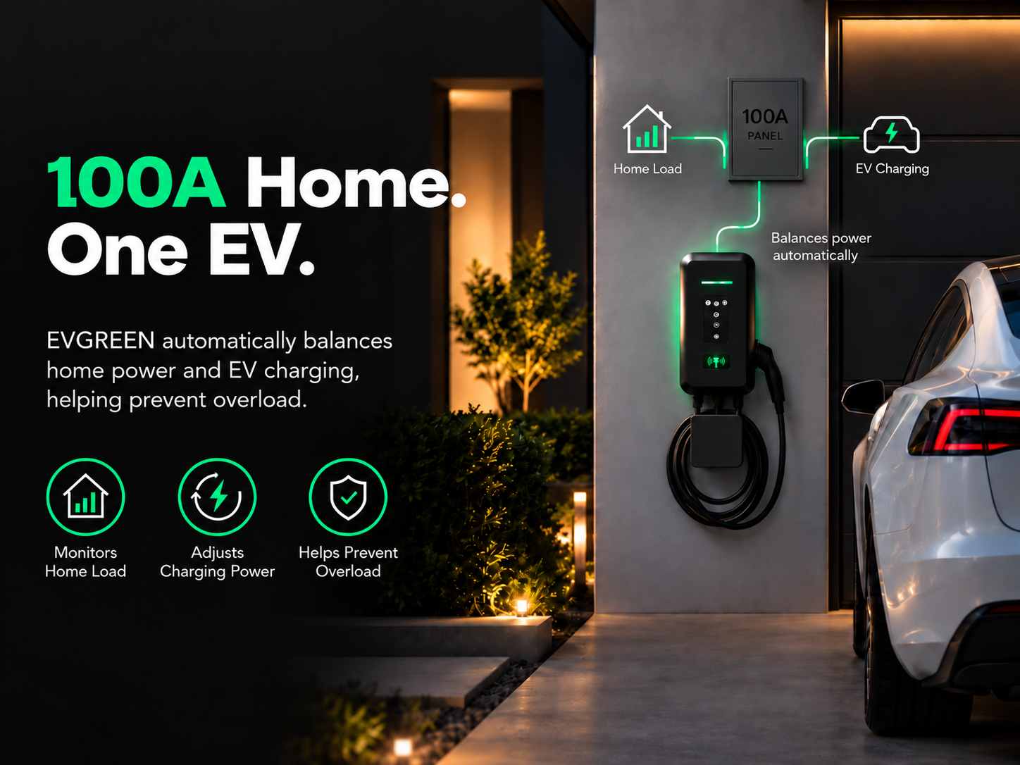 Charger Smarter on 100A Service.