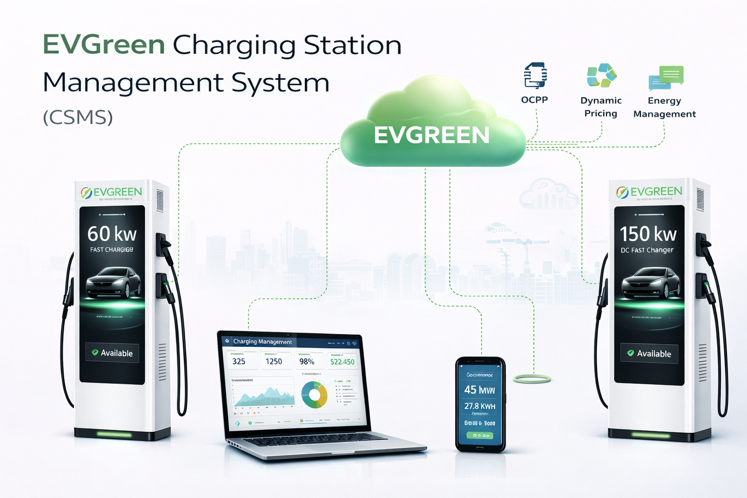 EVGREEN Charging Station Management System