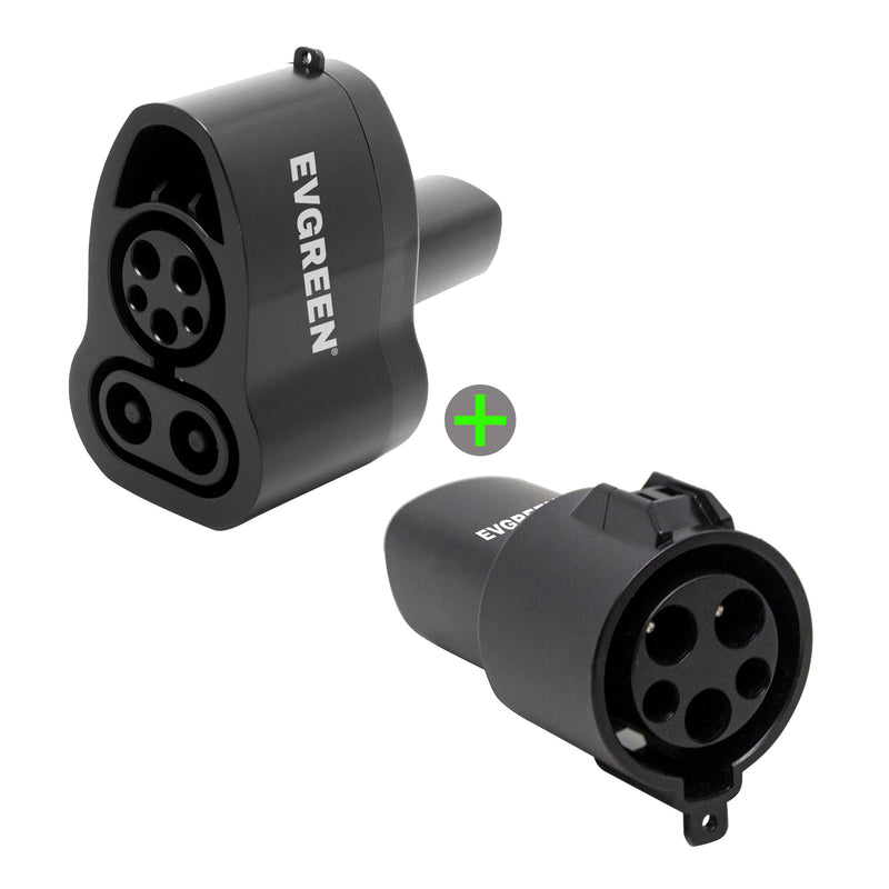 Bundle : 40 Amp Level 2 Tesla EV Charger + CCS 1  to Tesla Charging Adapter + J1772 to Tesla Charging Adapter Bundle | 25/30/40/50ft | 240V | 40 Amp | NEMA 14-50